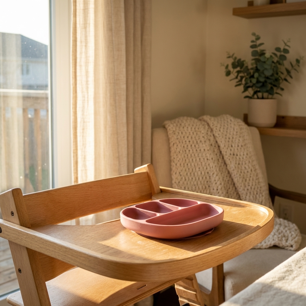 Assiette en silicone (rose) – Image 2