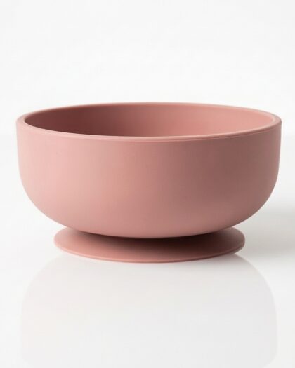 Bol en silicone (rose) - vaisselle bebe en silicone Phaam