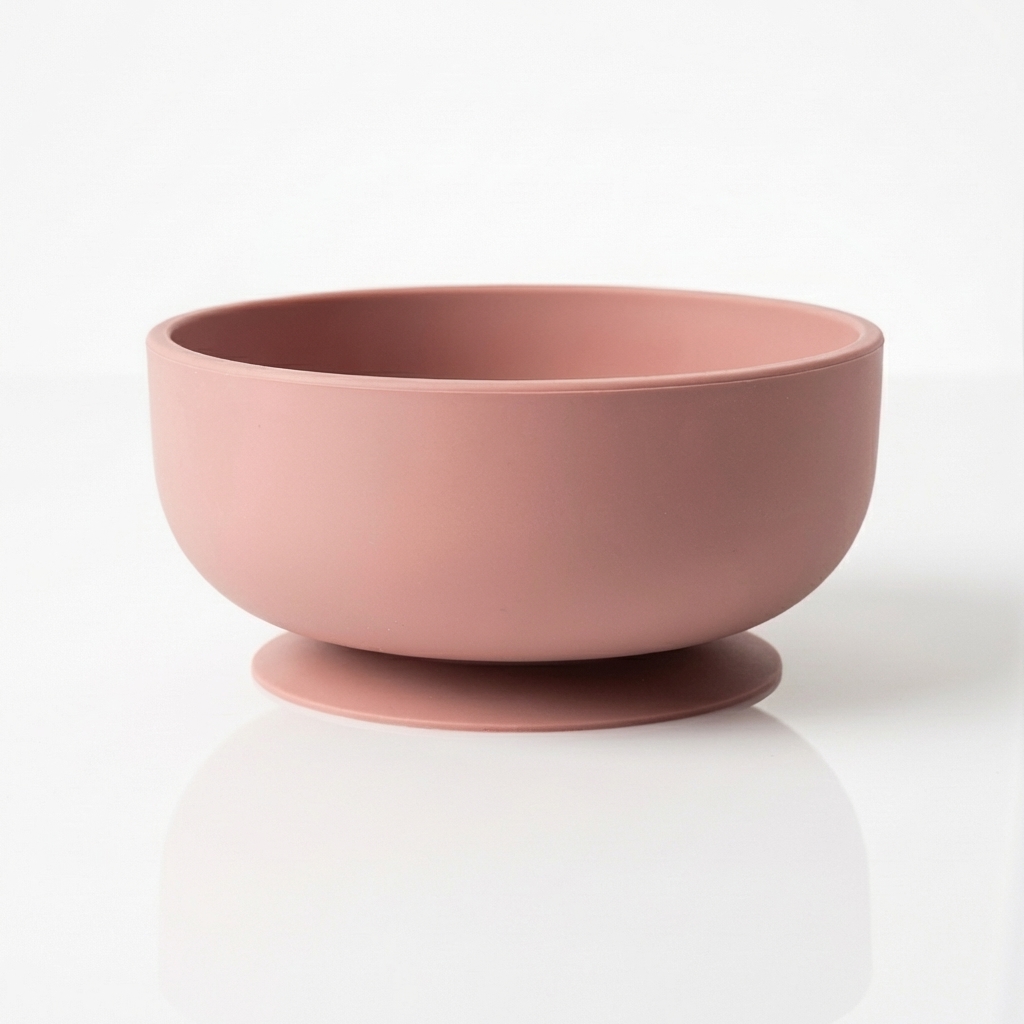 Bol en silicone (rose) - vaisselle bebe en silicone Phaam