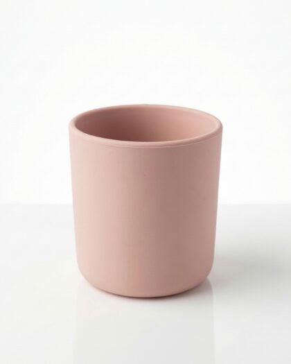 Verre en silicone (rose pale) - vaisselle bebe en silicone Phaam