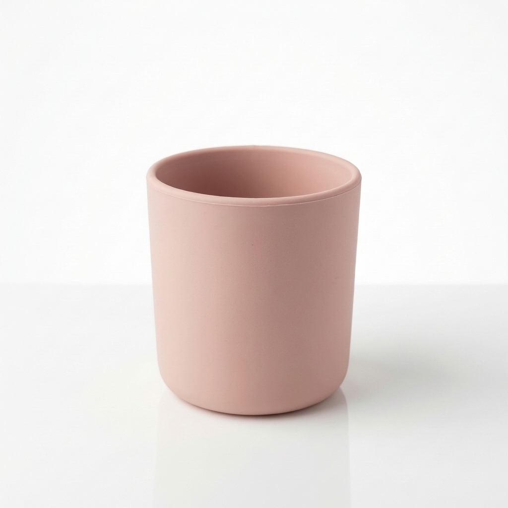 Verre en silicone (rose pale) - vaisselle bebe en silicone Phaam