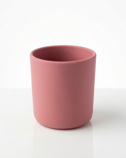 Verre en silicone (rose) - vaisselle bebe en silicone Phaam