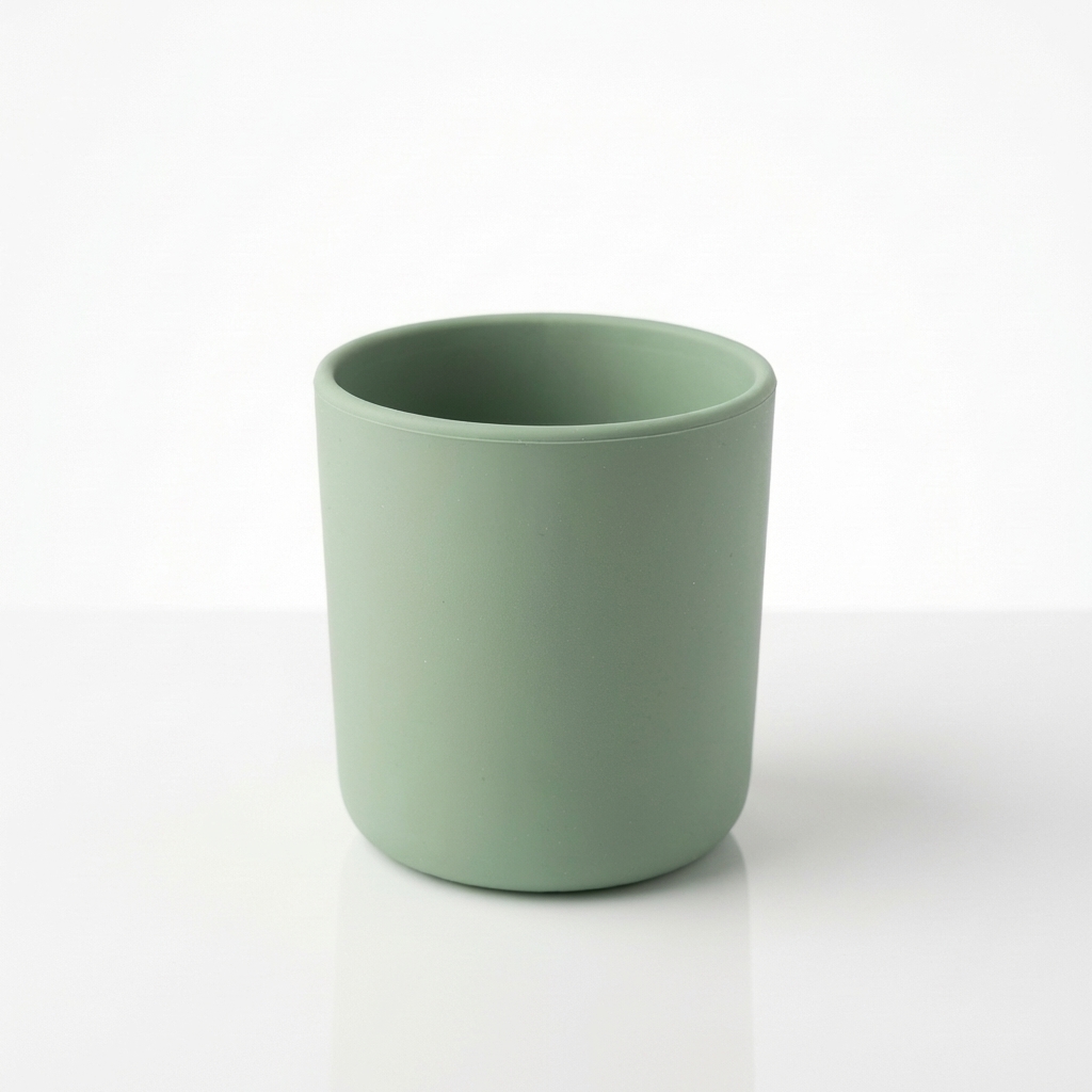 Verre en silicone (vert) - vaisselle bebe en silicone Phaam